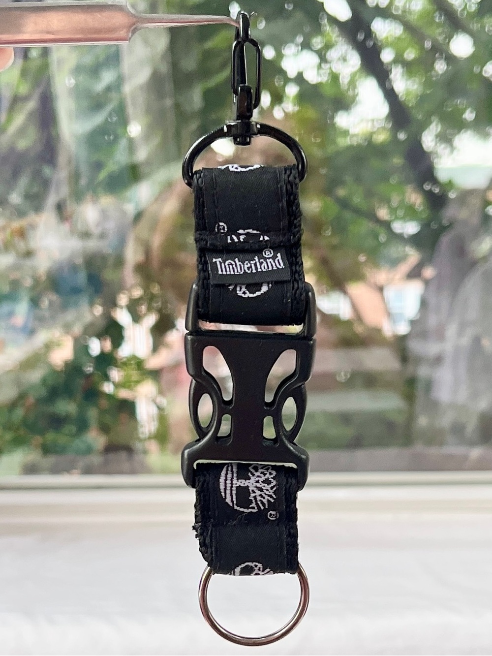 Timberland Key Ring Strap w/ Quick-Release Buckle & Metal Swivel Clip; Unisex